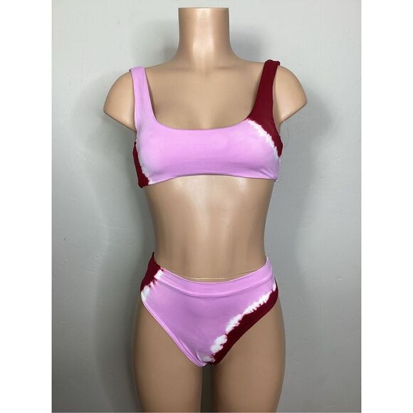 New. L*SPACE pink tie dye bikini. Retails $220. Small - Picture 6 of 11